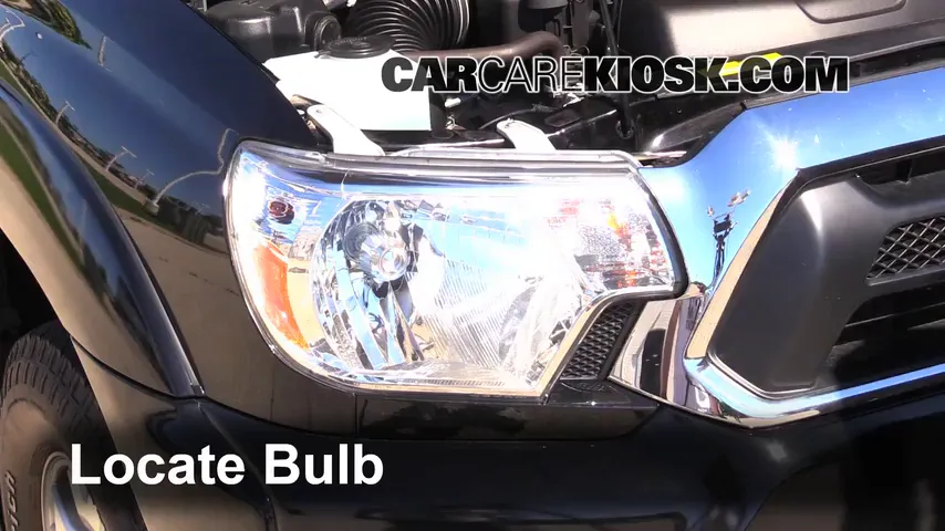 2013 Toyota Tacoma 4.0L V6 Crew Cab Pickup Lights Headlight (replace bulb)